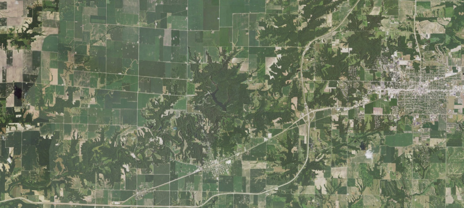 Map of Big Oaks Campground