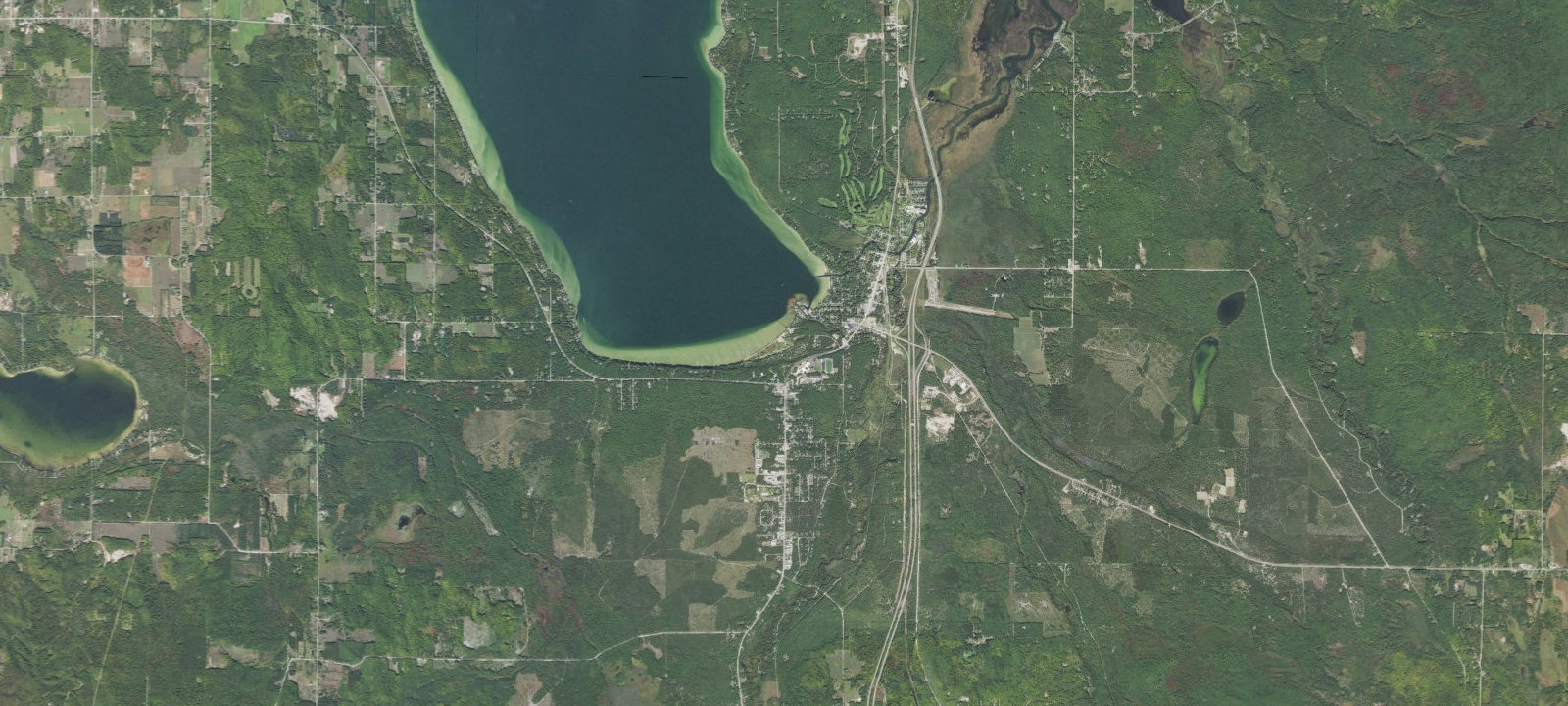 Map of Burt Lake-Modern