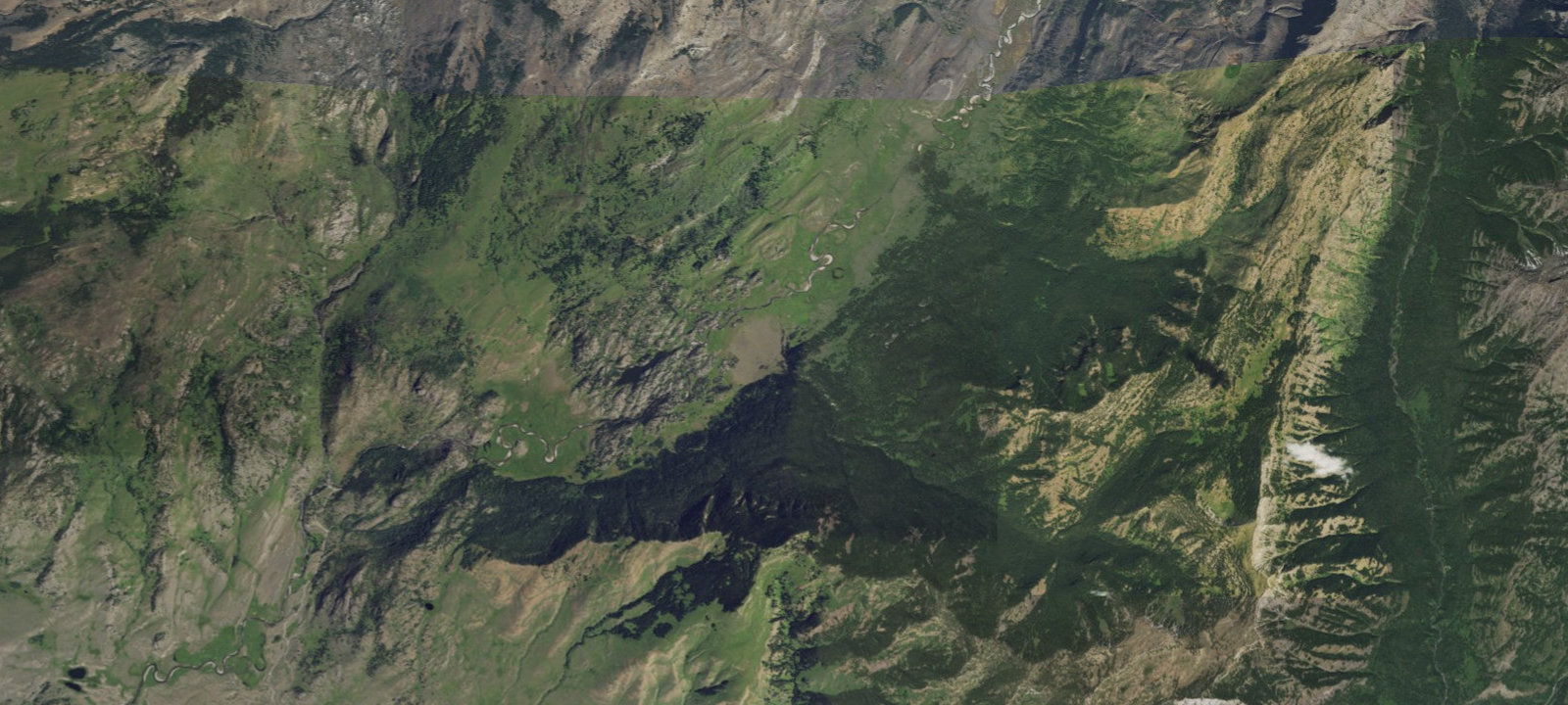 Map of Hornaday Creek