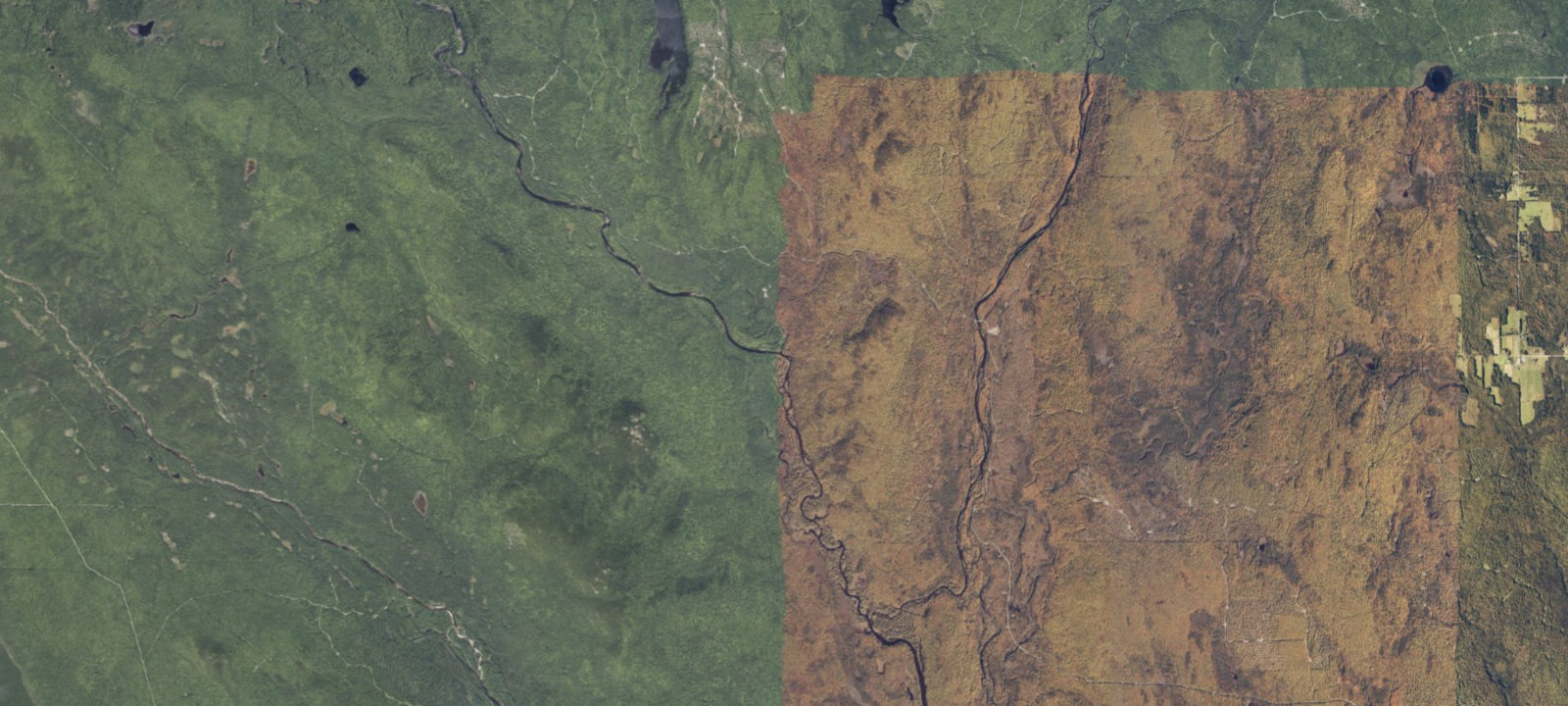 Map of Fiske Brook