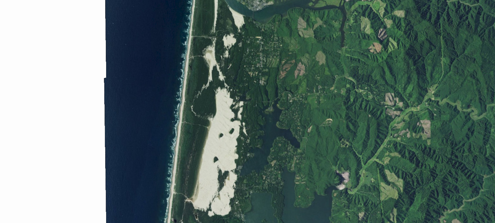 Map of Jessie M. Honeyman Memorial State Park