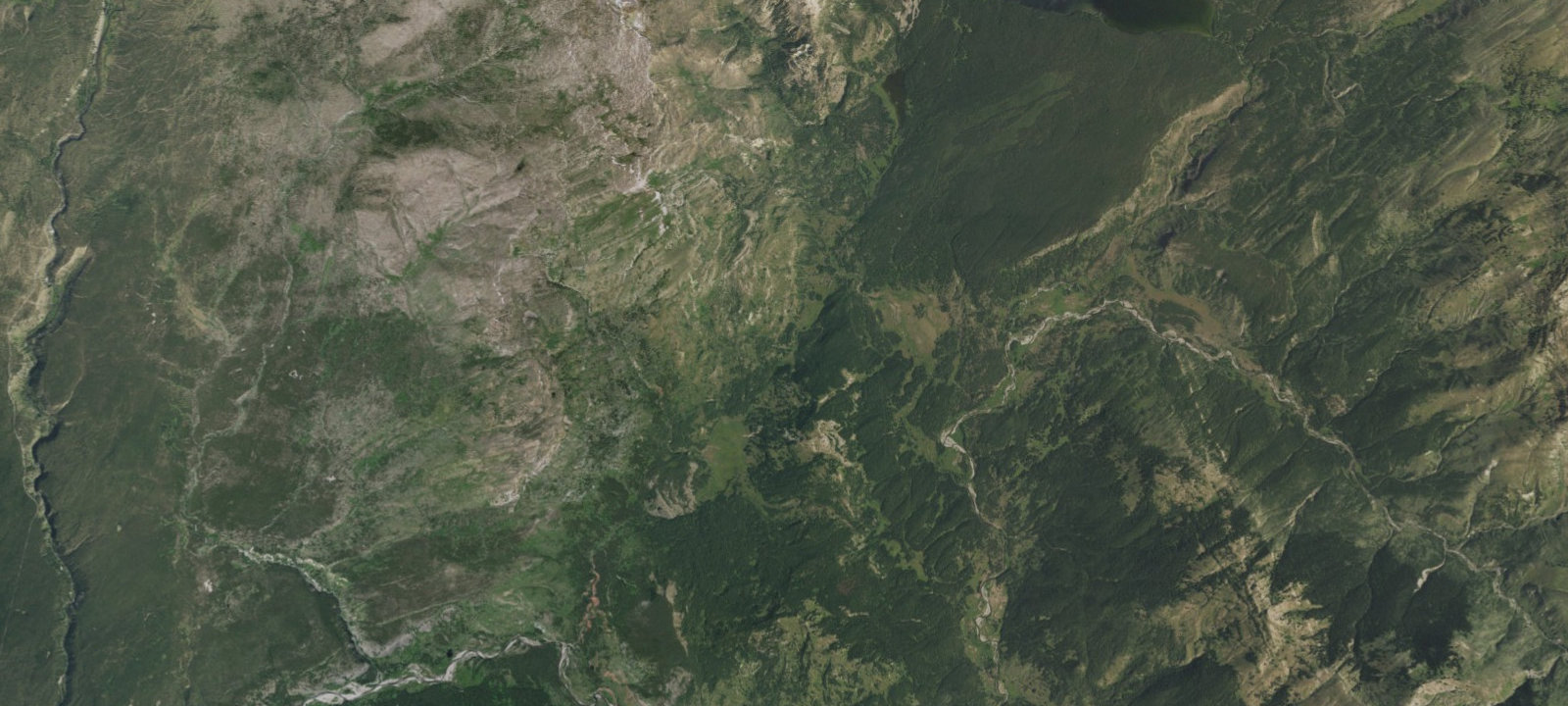 Map of Basin Creek Lake