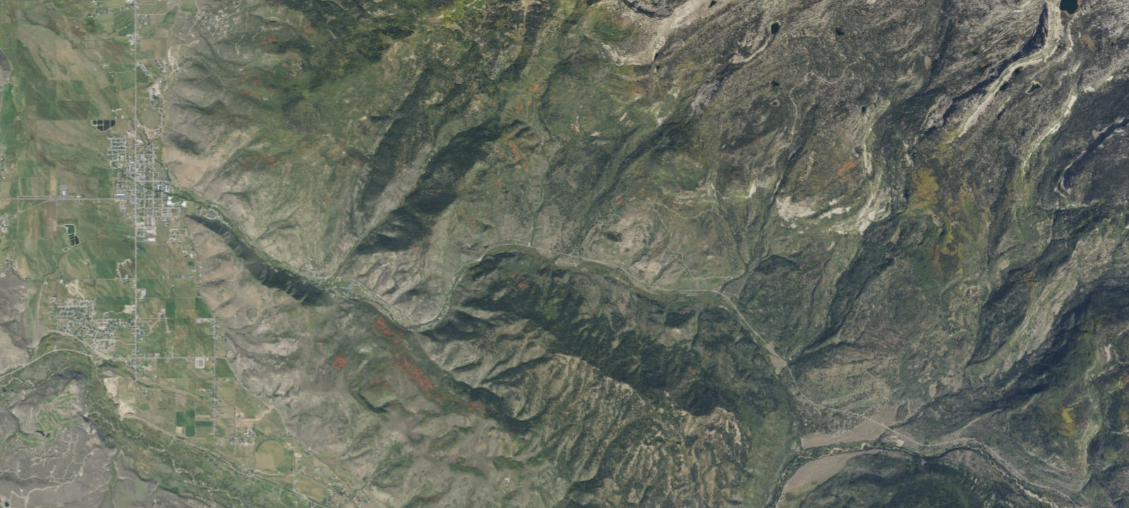 Map of Lower Canyon Camps