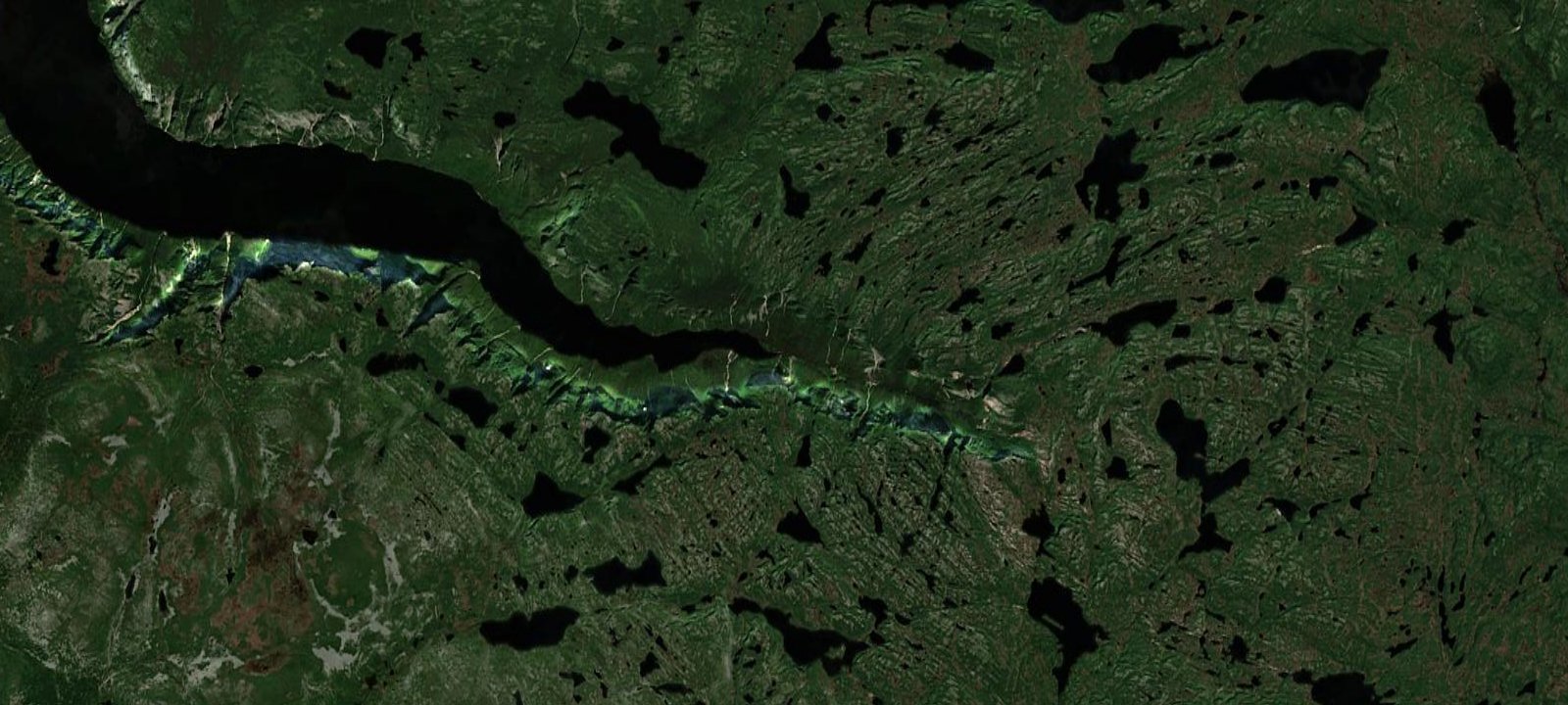 Map of Western Brook Pond