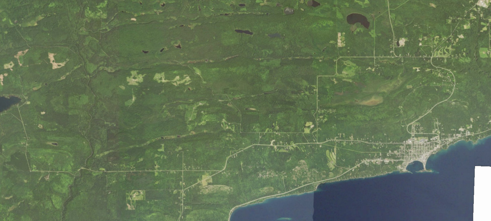 Map of South Bally Creek Pond