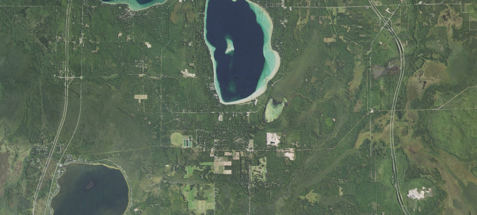 Map of South Higgins Lake State Park West Campground