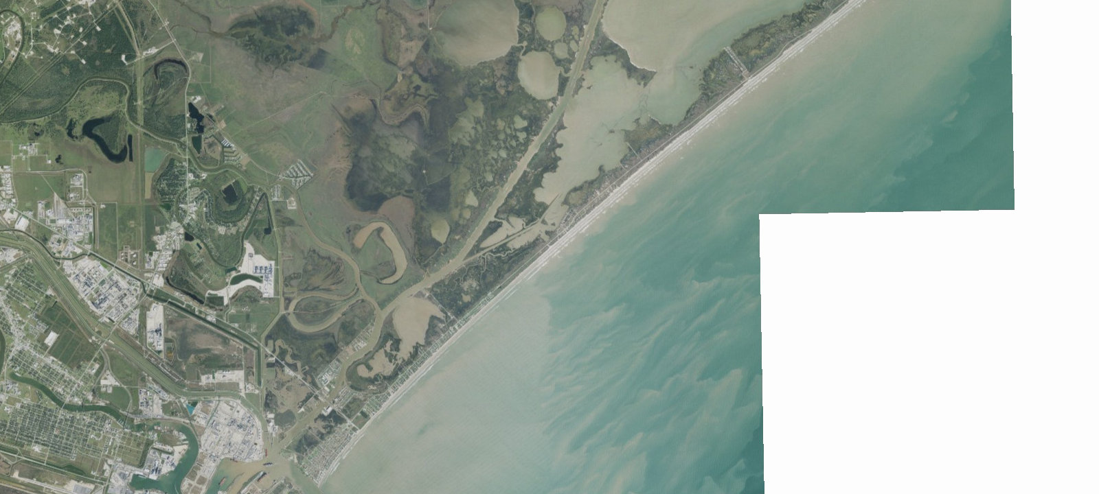 Map of Brazoria County Beach Access #1