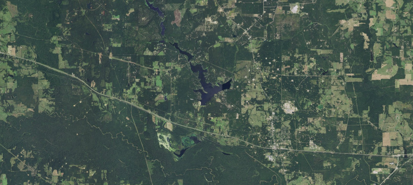 Map of Fish Hawke Point at Lake Hawkins