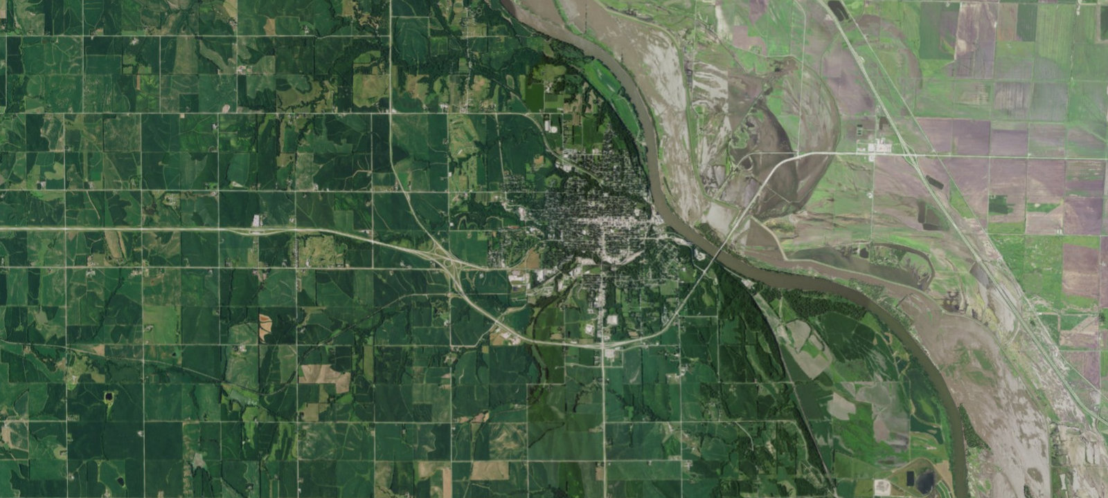 Map of Nebraska/Iowa Camp Woodmen