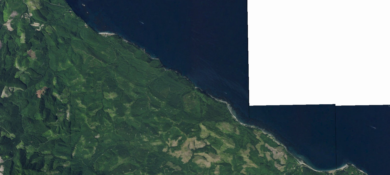 Map of Washington DnR Beach Wild Camp