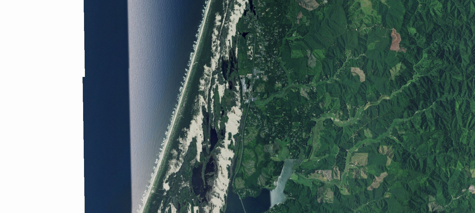 Map of Hauser Sand Camping