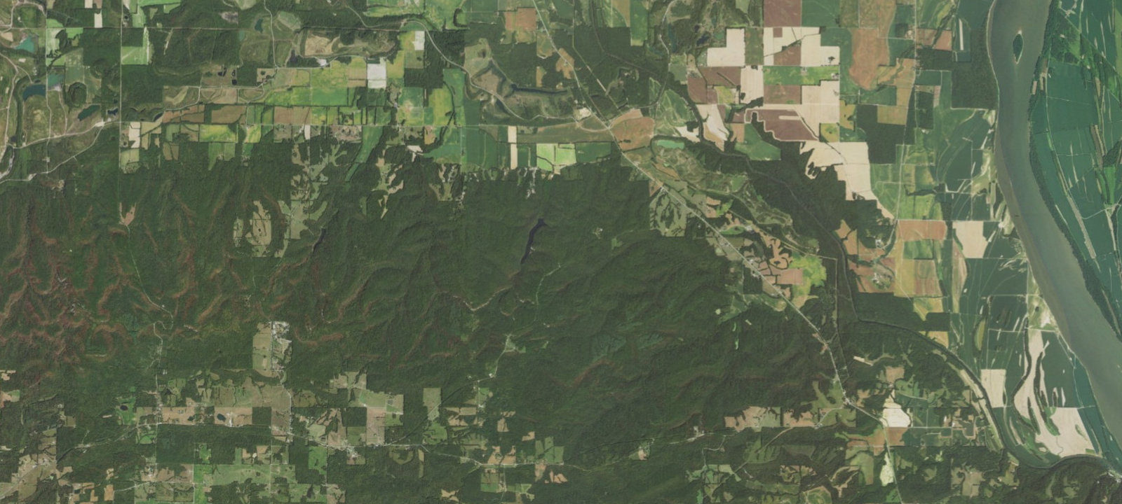 Map of Pine Ridge-Pounds Hollow