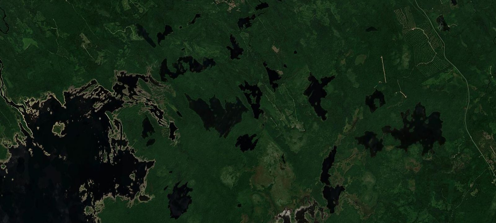 Map of Big Rocky Lake