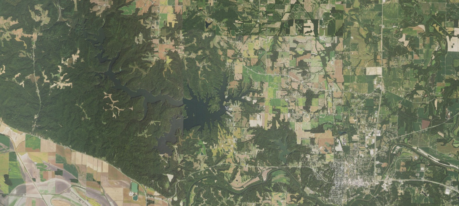 Map of Kinkaid Lake RV Spots (Annual Lease)