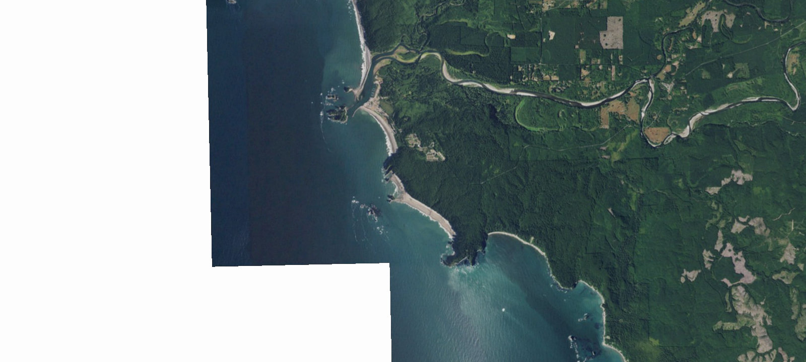 Map of Second Beach Camping Area