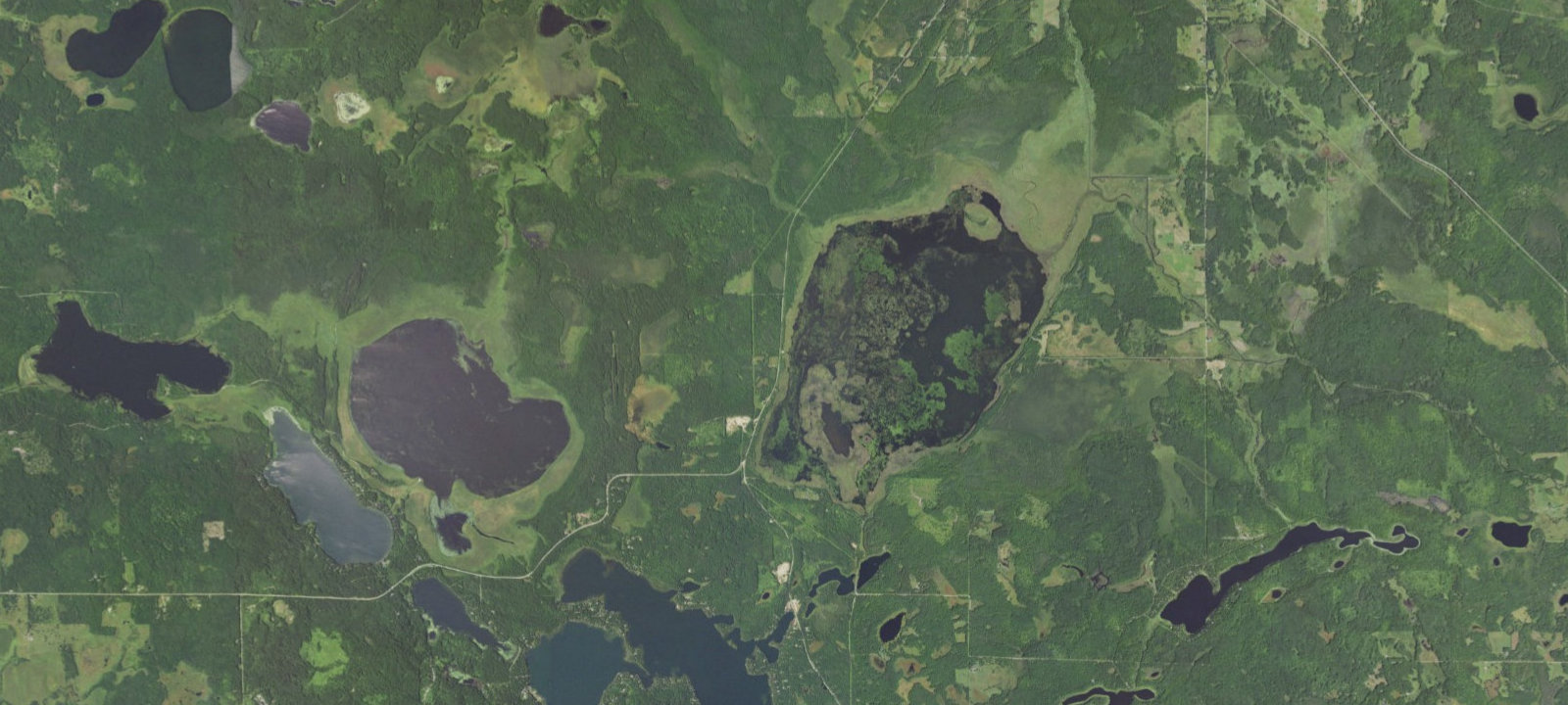 Map of Big Bass Lake - W30