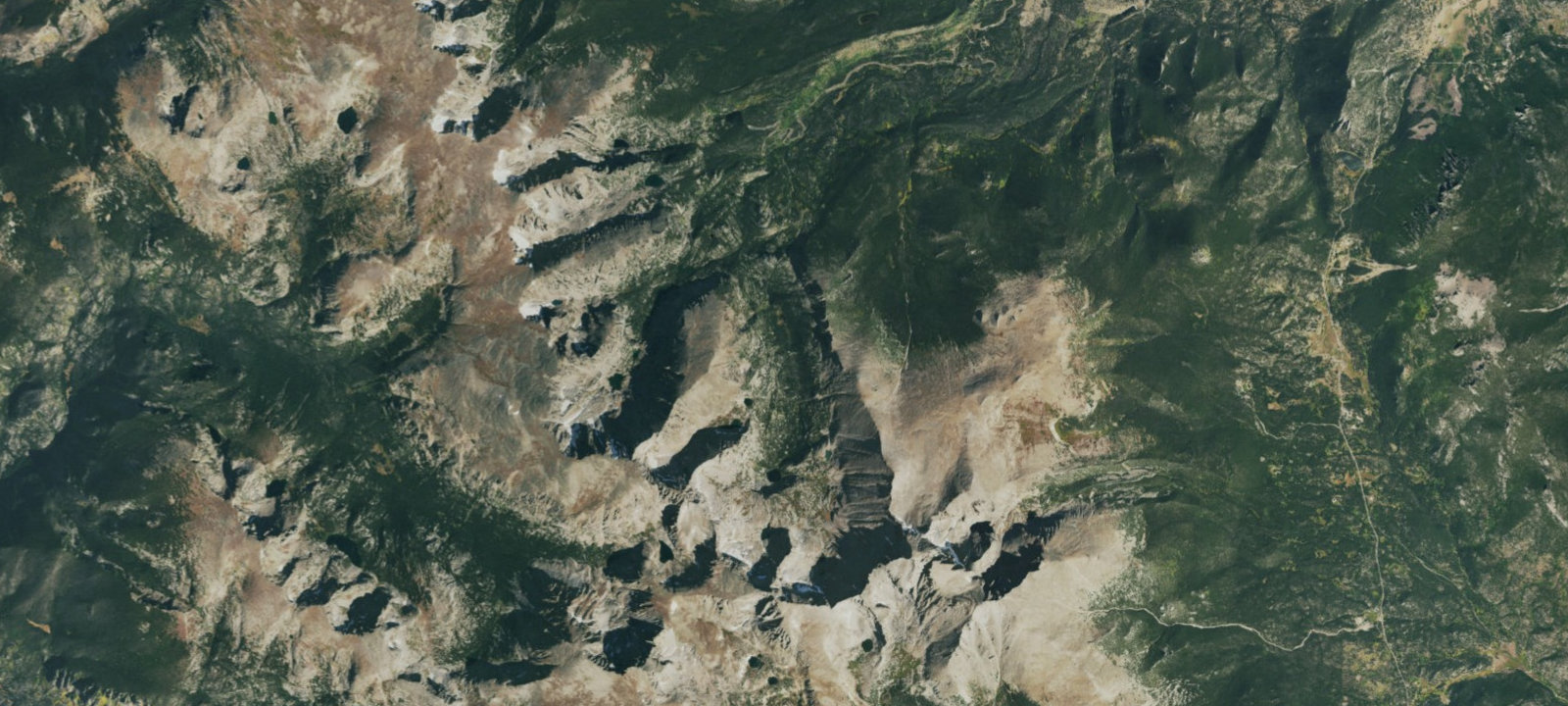 Map of Glacier Gorge
