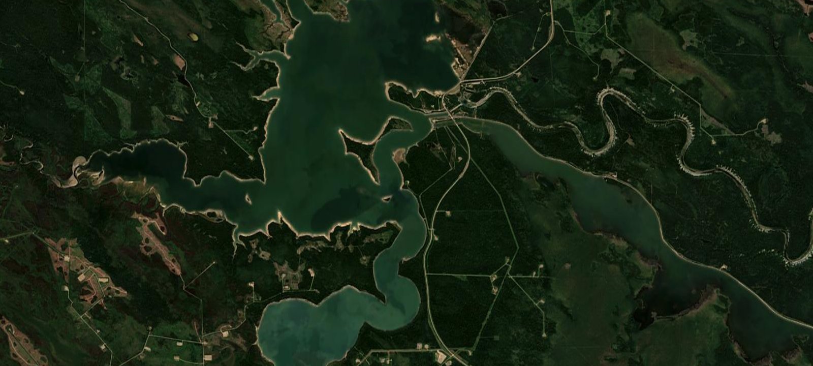 Map of Brazeau Reservoir Main Group