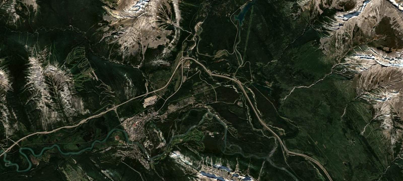 Map of Tunnel Mountain Village I Campground