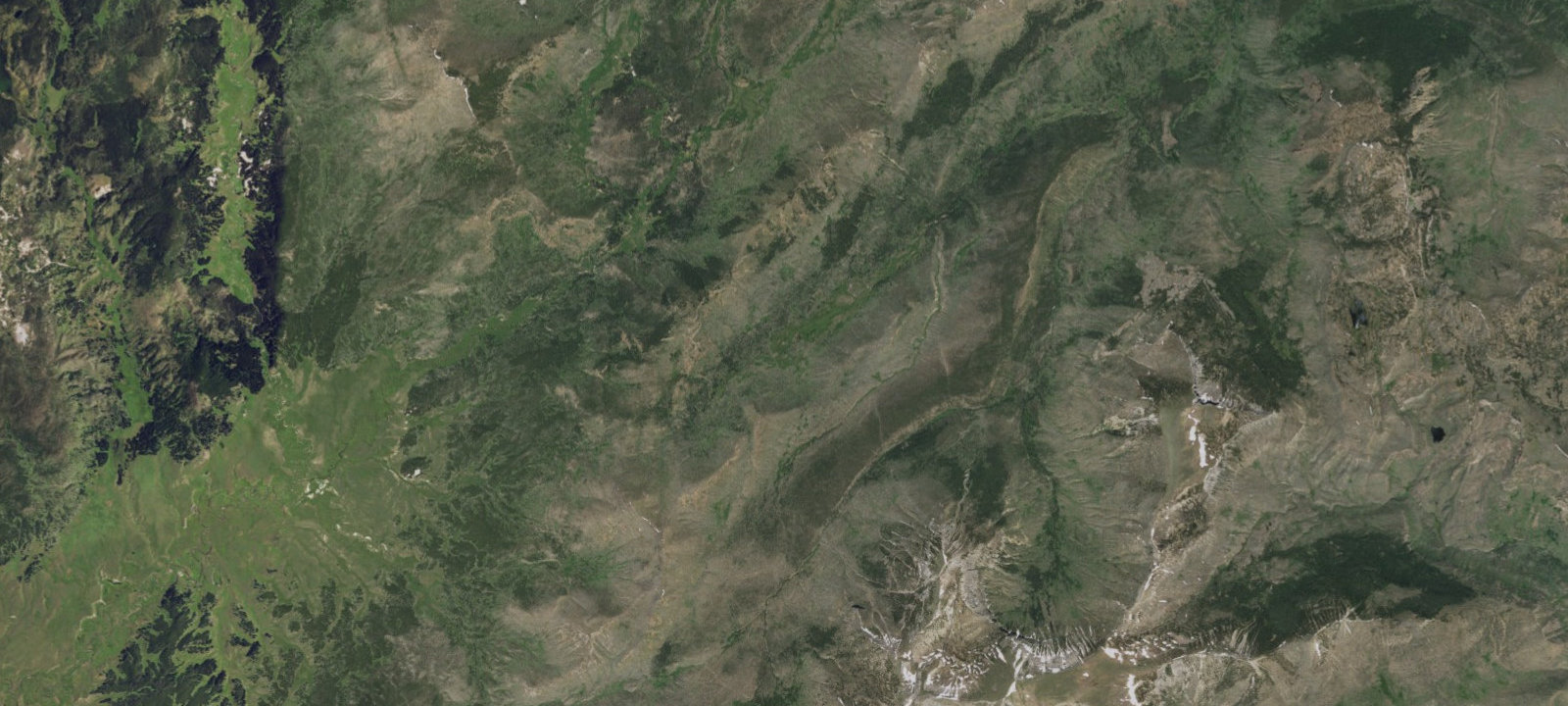 Map of Mist Creek Pass