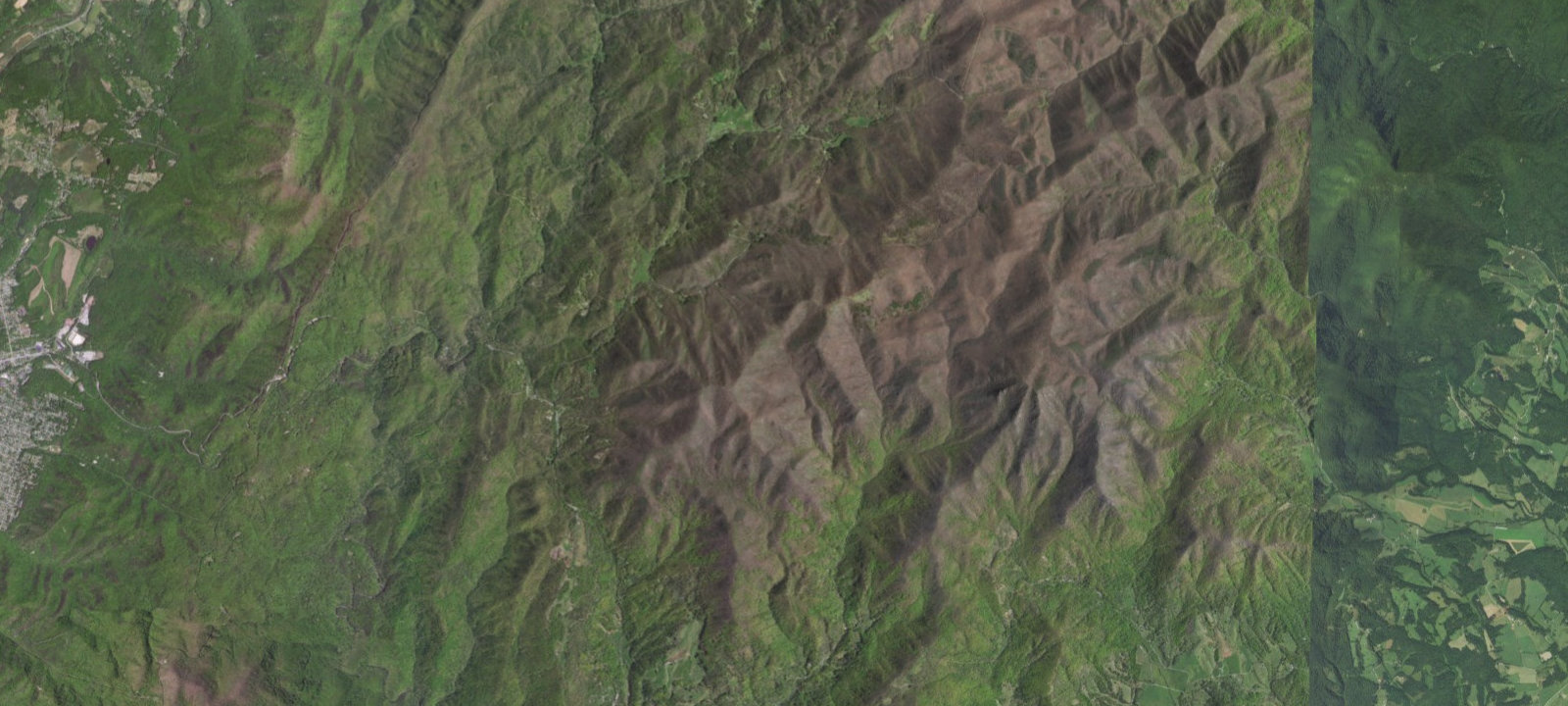 Map of Cow Camp Gap Shelter