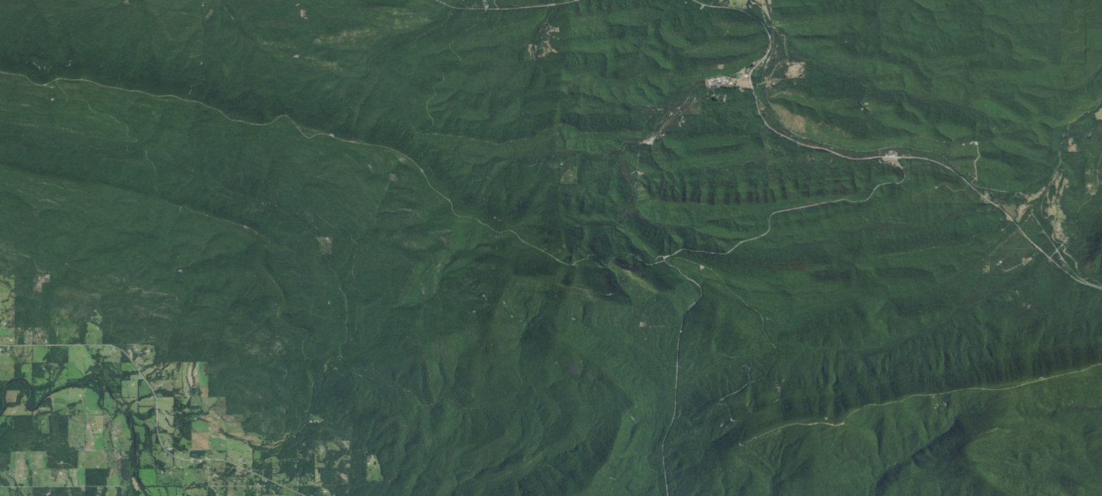 Map of Backpackers Camp - Winding Stair Campground