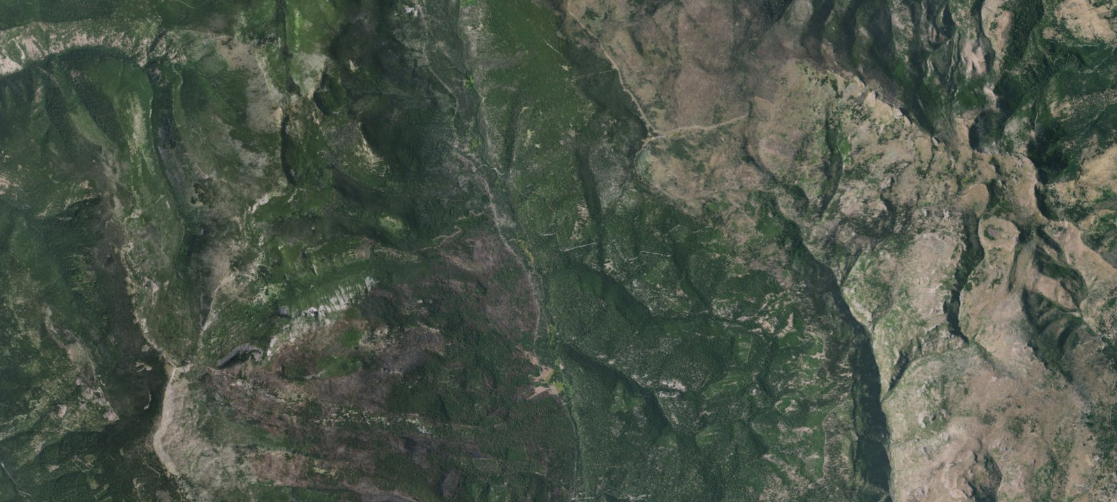 Map of Primitive Camping Area