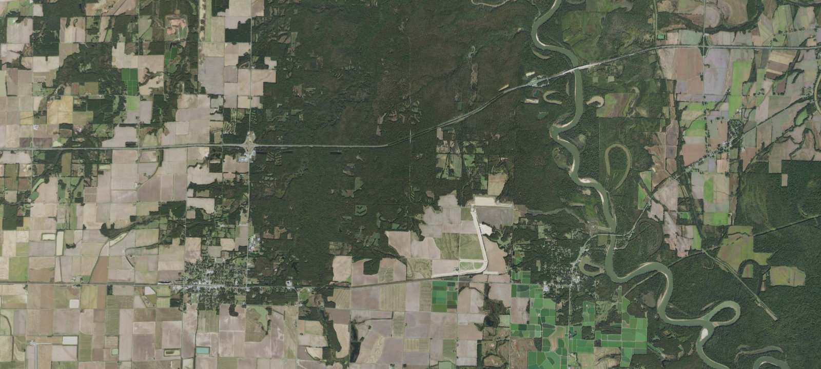 Map of Mike Freeze Wattensaw WMA