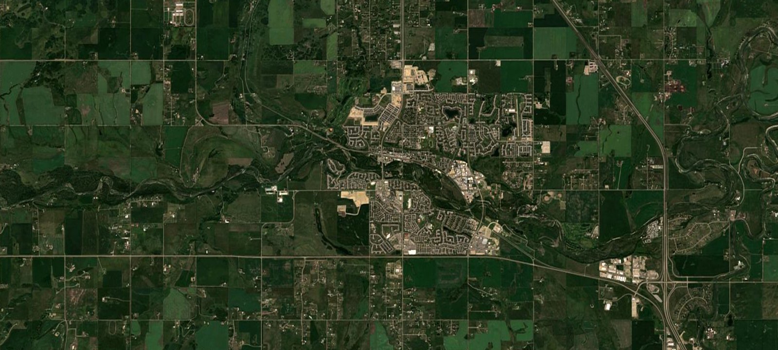 Map of Okotoks Lions Campground
