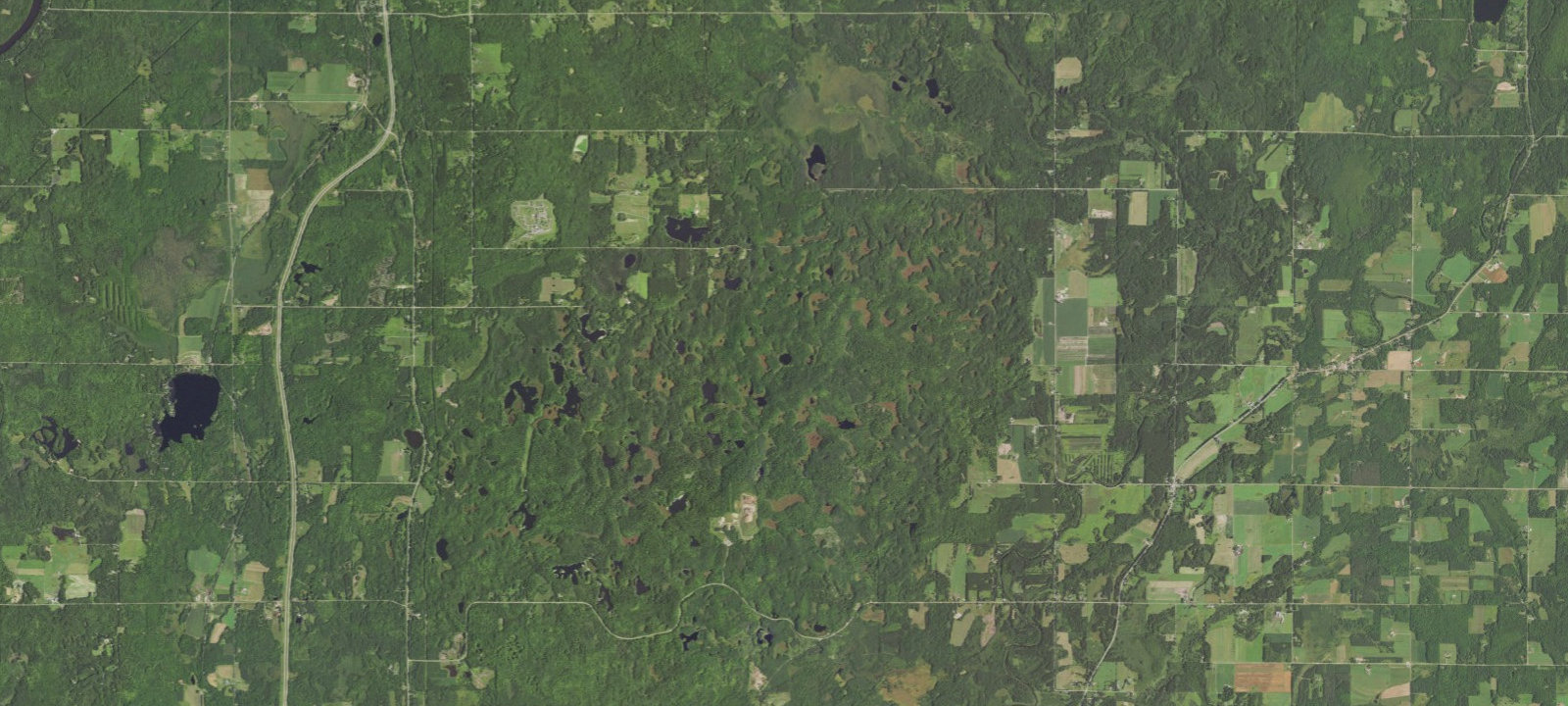 Map of Dog Lake Shelter - Ice Age Trail