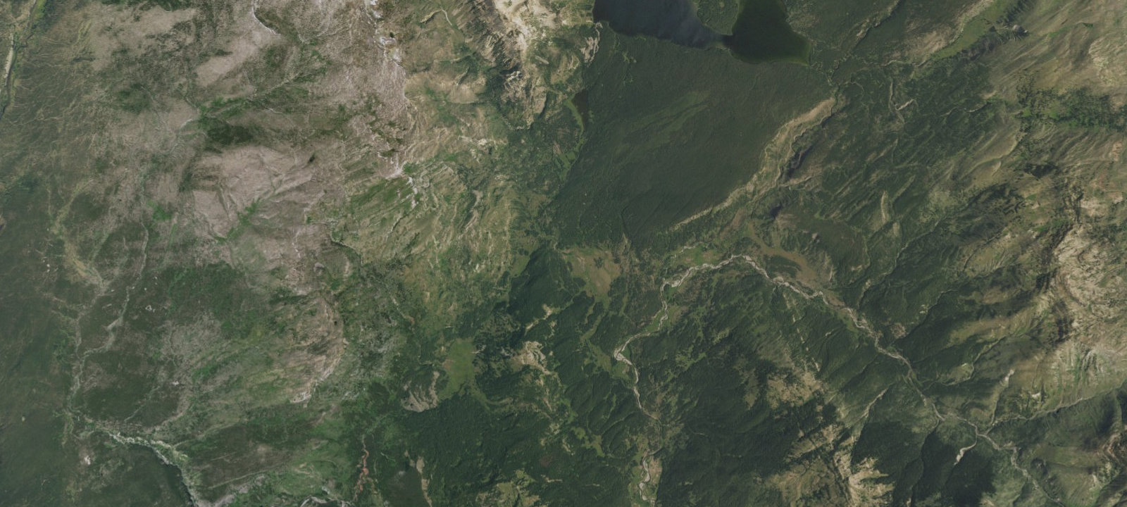 Map of Basin Creek Lake