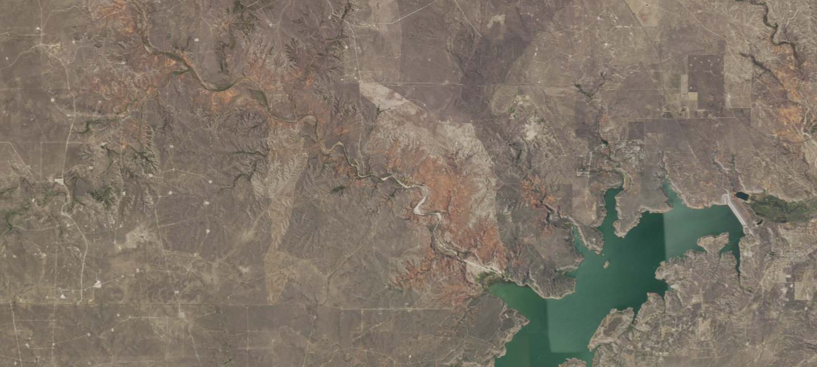 Map of Blue Creek