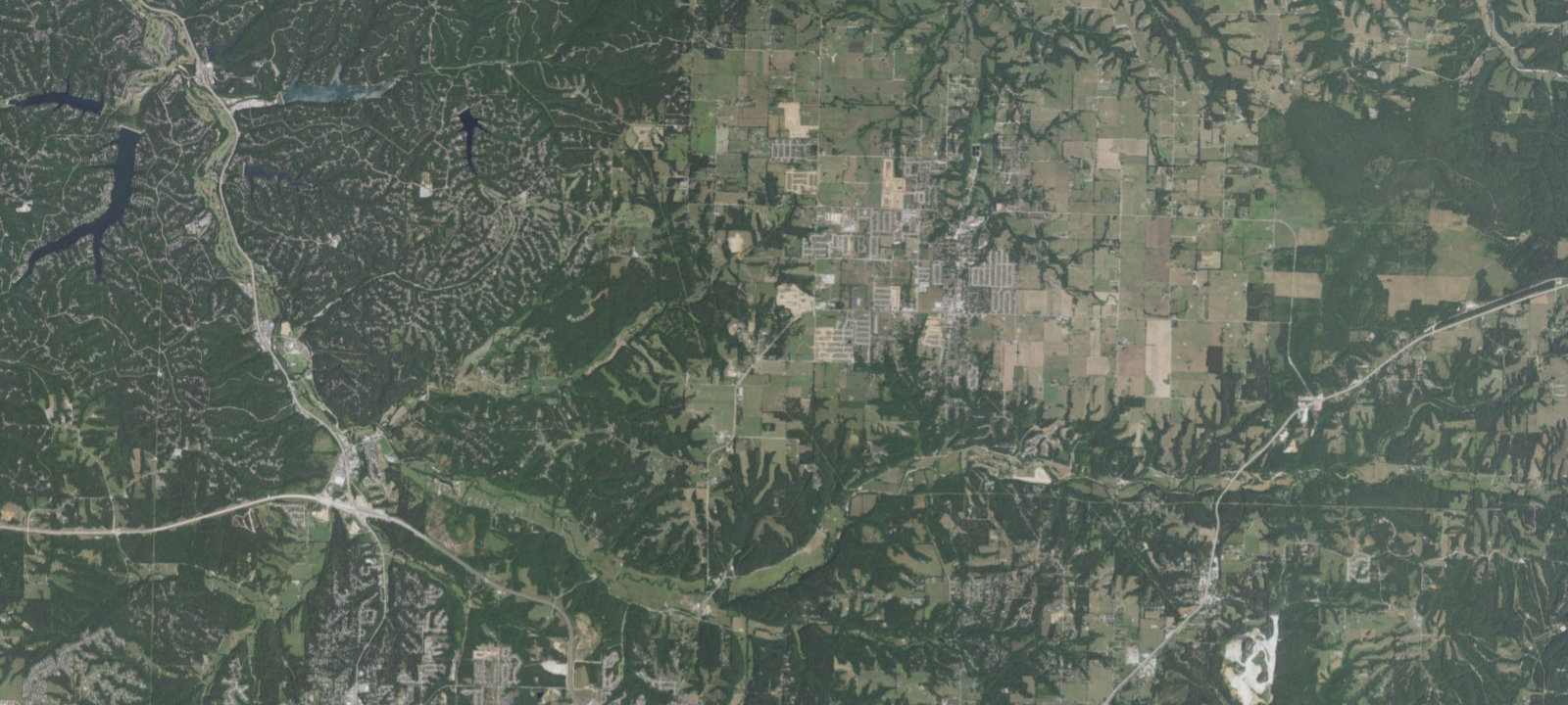 Map of Pea Ridge Bike Camp