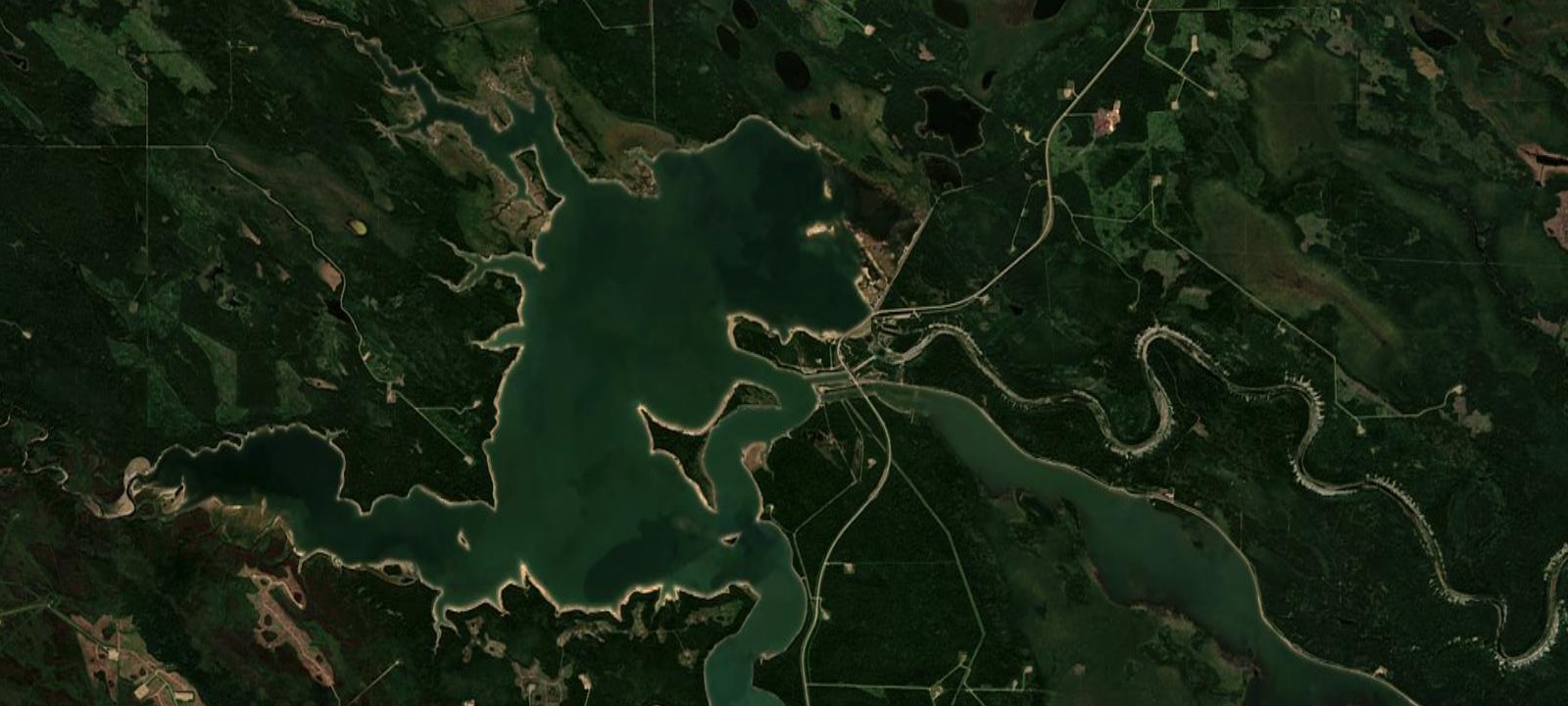 Map of Brazeau Reservoir Provincial Recreation Area