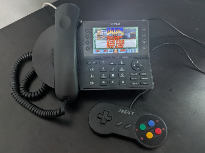 Preview of Doom on an IP485G Mitel phone
