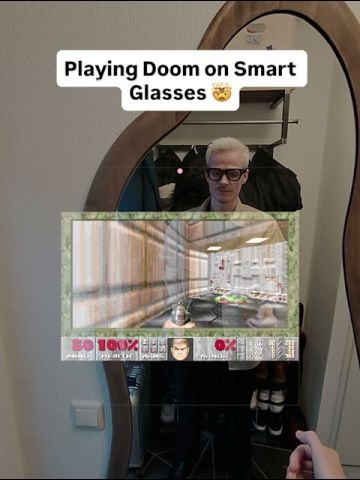 Preview of Doom running on Smart Glasses
