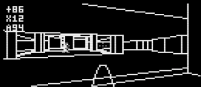Preview of MegaDoom - wireframe deathmatch Doom on the Uzebox open source 8 bit console