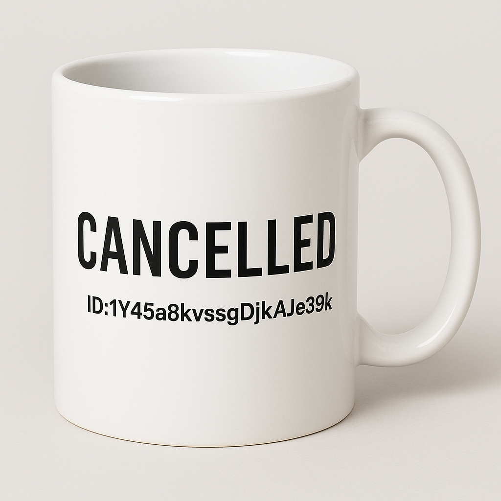 Cancellation ID Mug