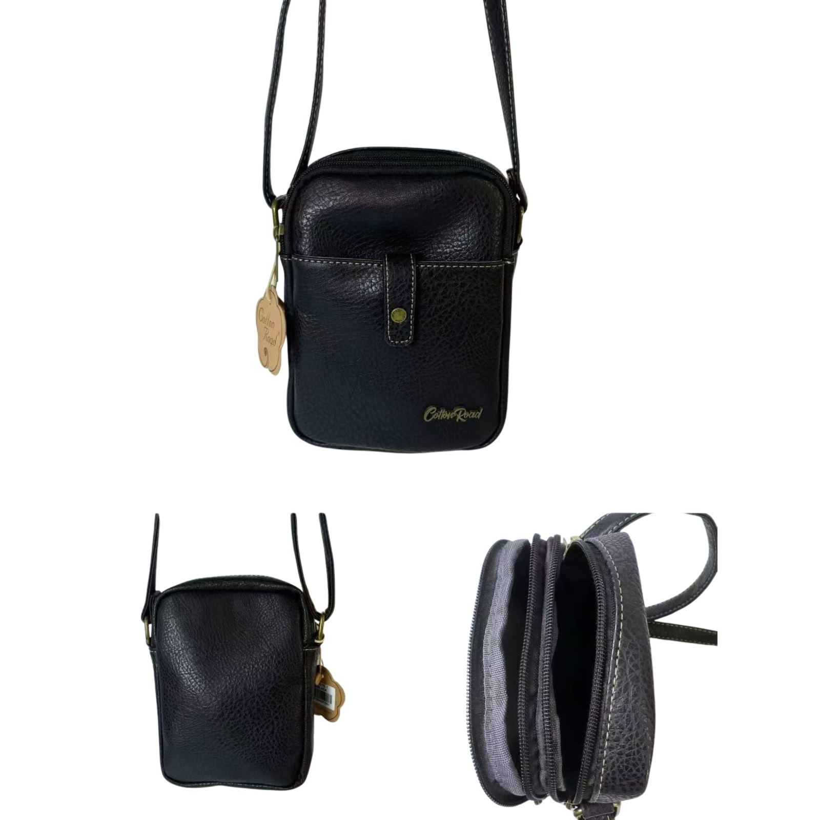 Cotton Road Compact Crossbody Sling Bag — Green