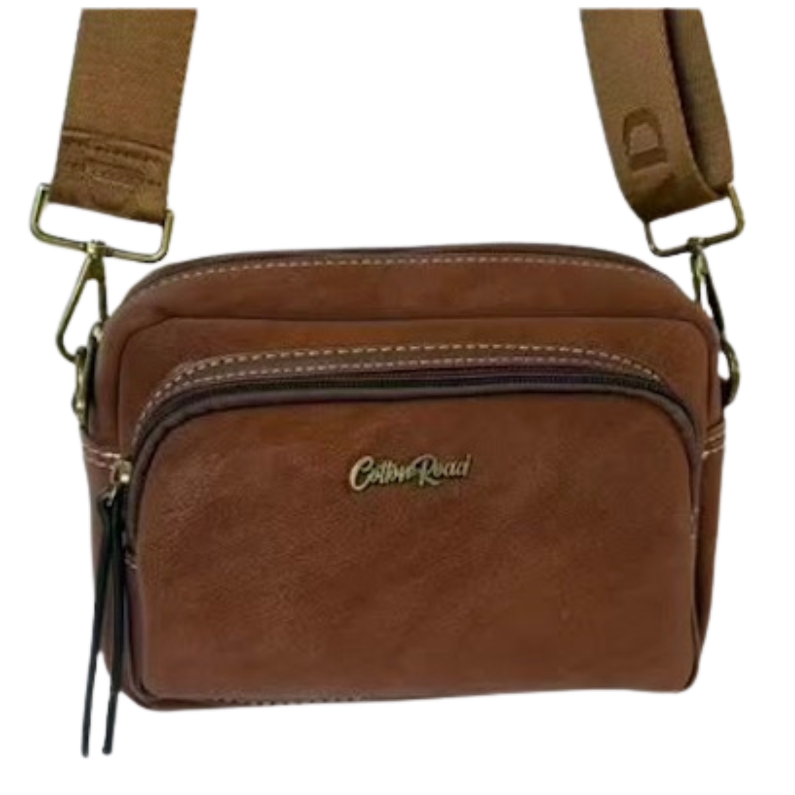 Cotton Road Crossbody Sling Bag — Brown