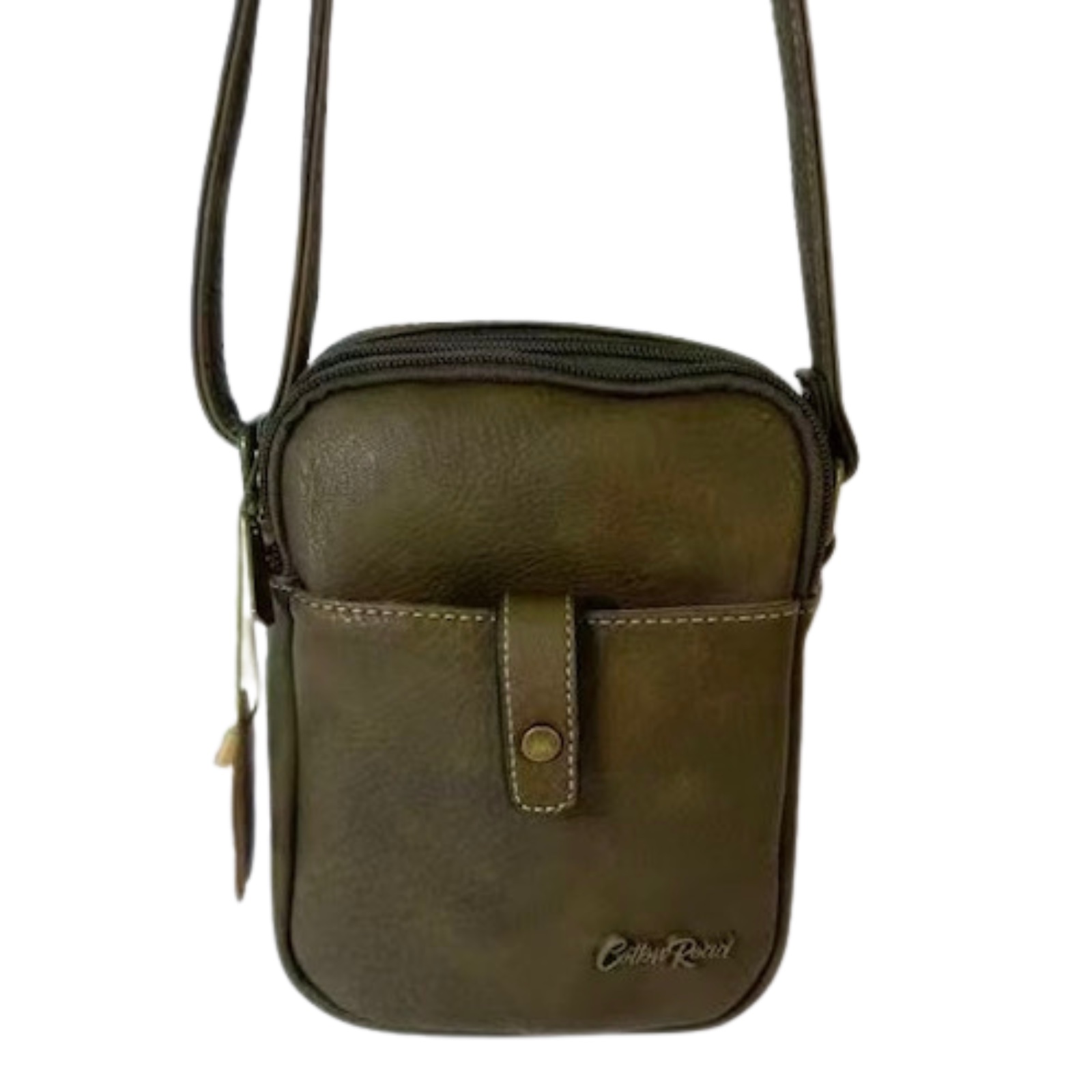 Cotton Road Compact Crossbody Sling Bag — Green