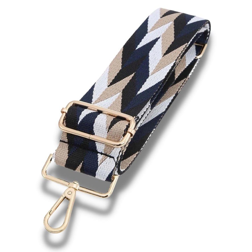 Bag Strap - Geometric Pattern —