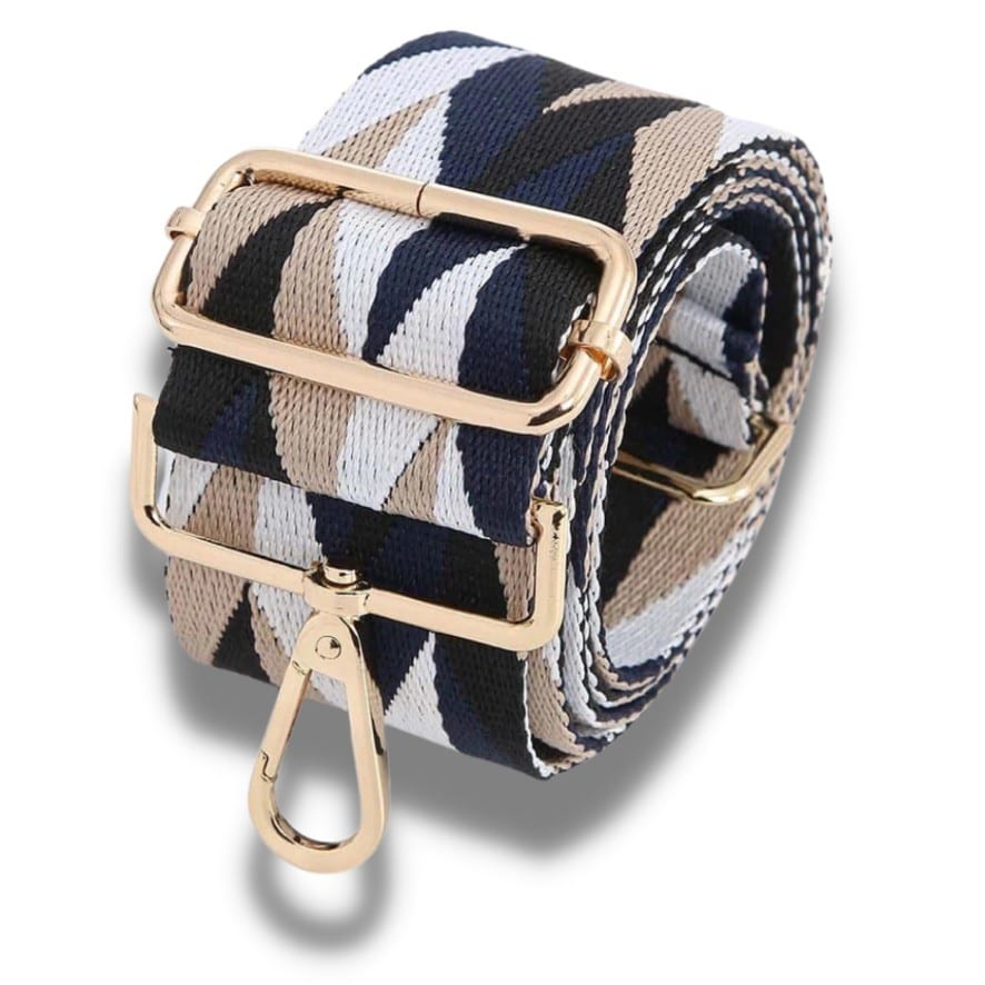 Bag Strap - Geometric Pattern —