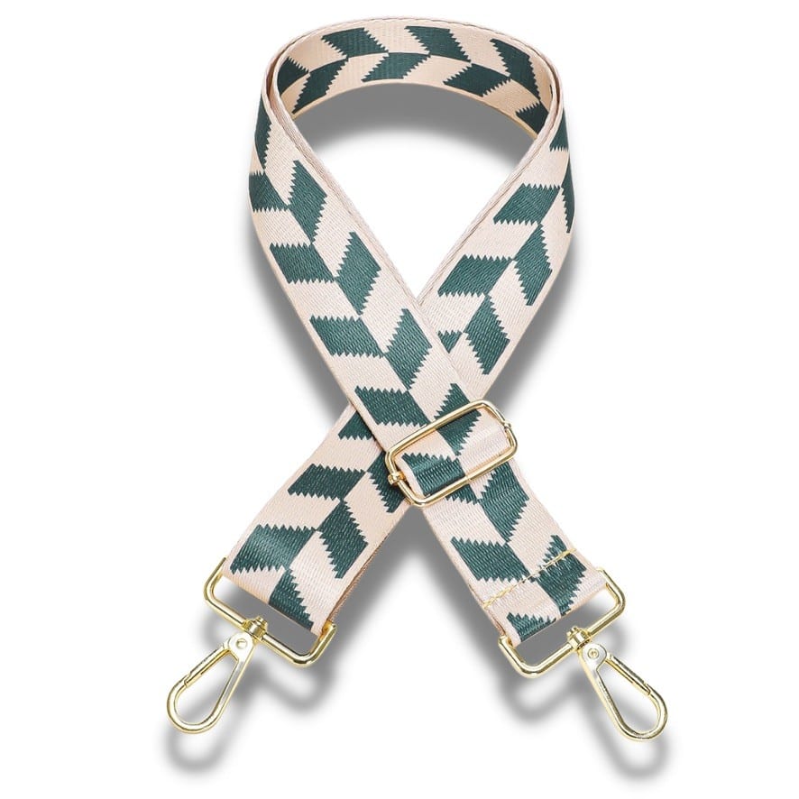 Bag Strap - Green Checkered Dovetail —