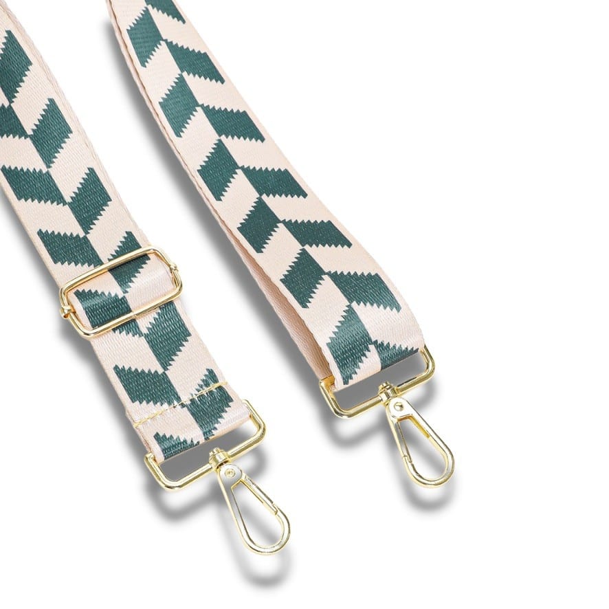 Bag Strap - Green Checkered Dovetail —