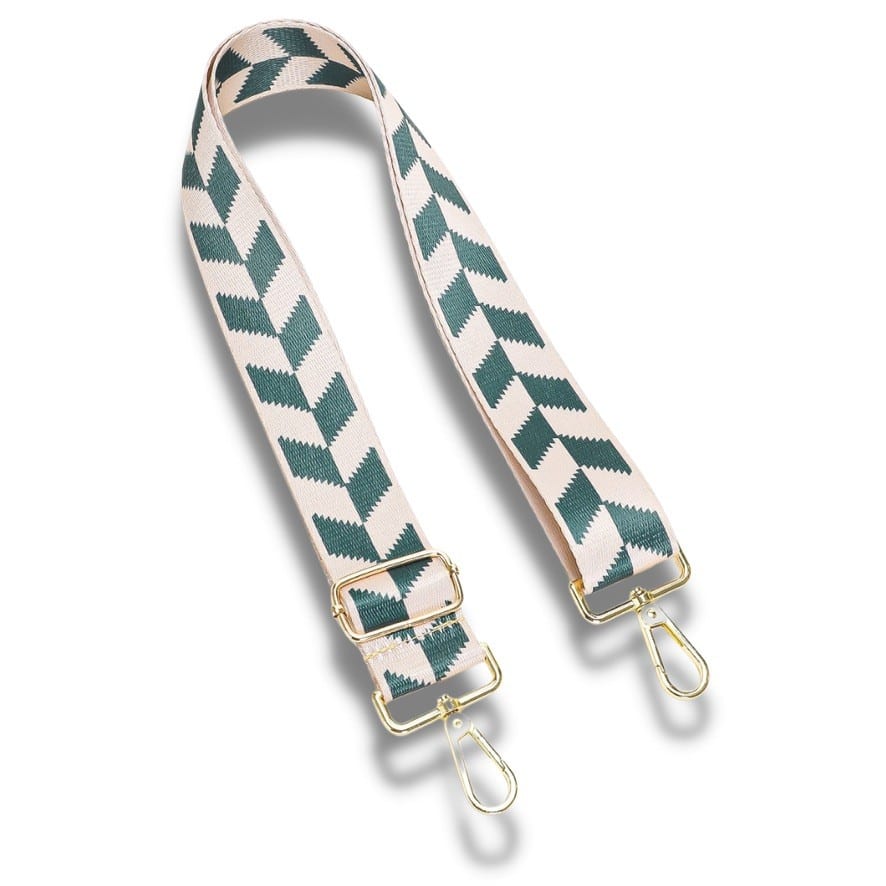 Bag Strap - Green Checkered Dovetail —