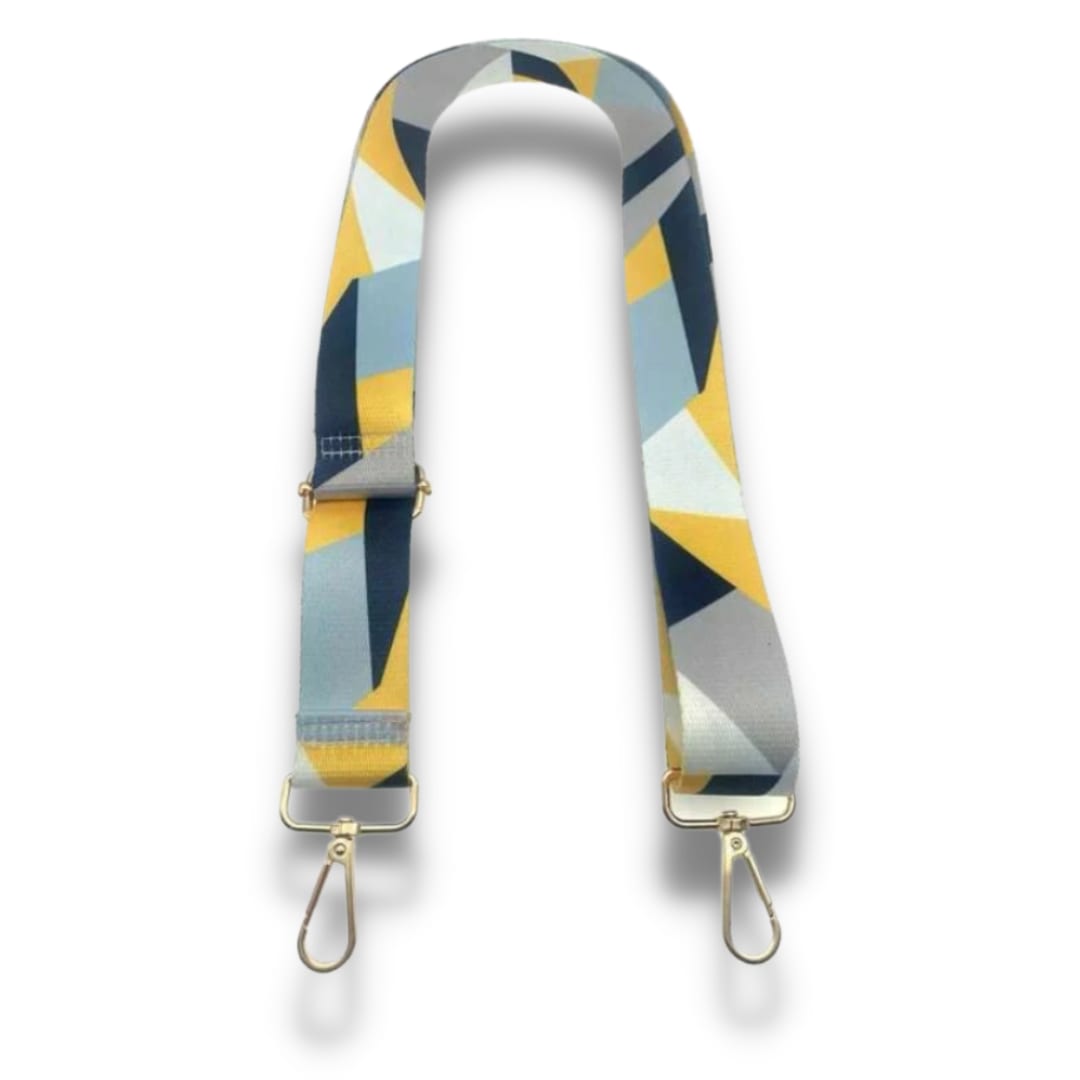 Strap - Yellow and Blue Geometric —
