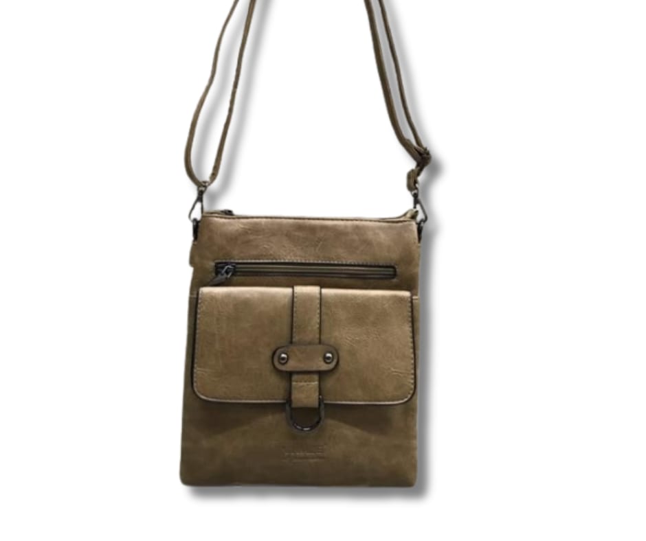 Vivace Crossbody Slingbag — Light Brown