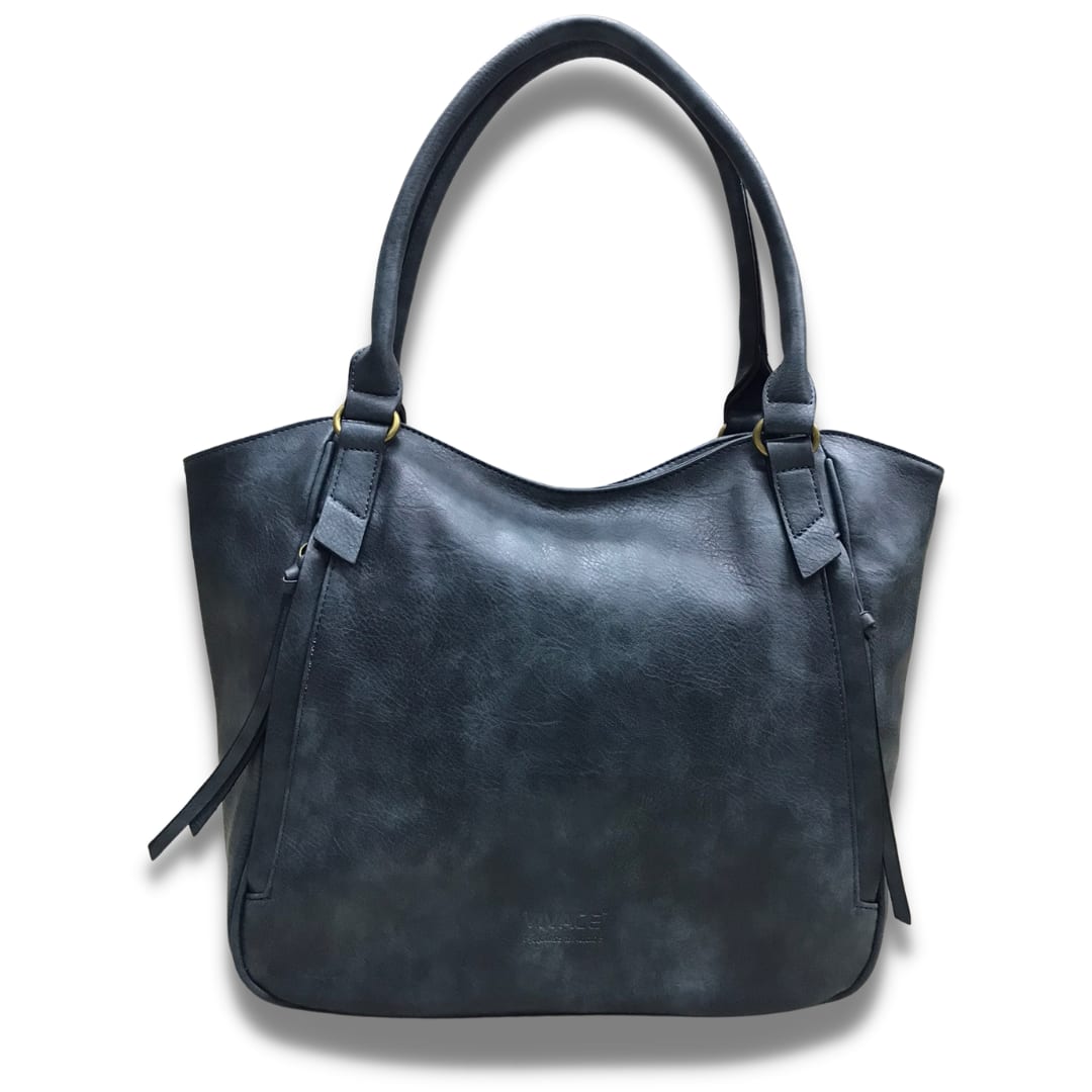 Vivace PU Leather Handbag — Blue