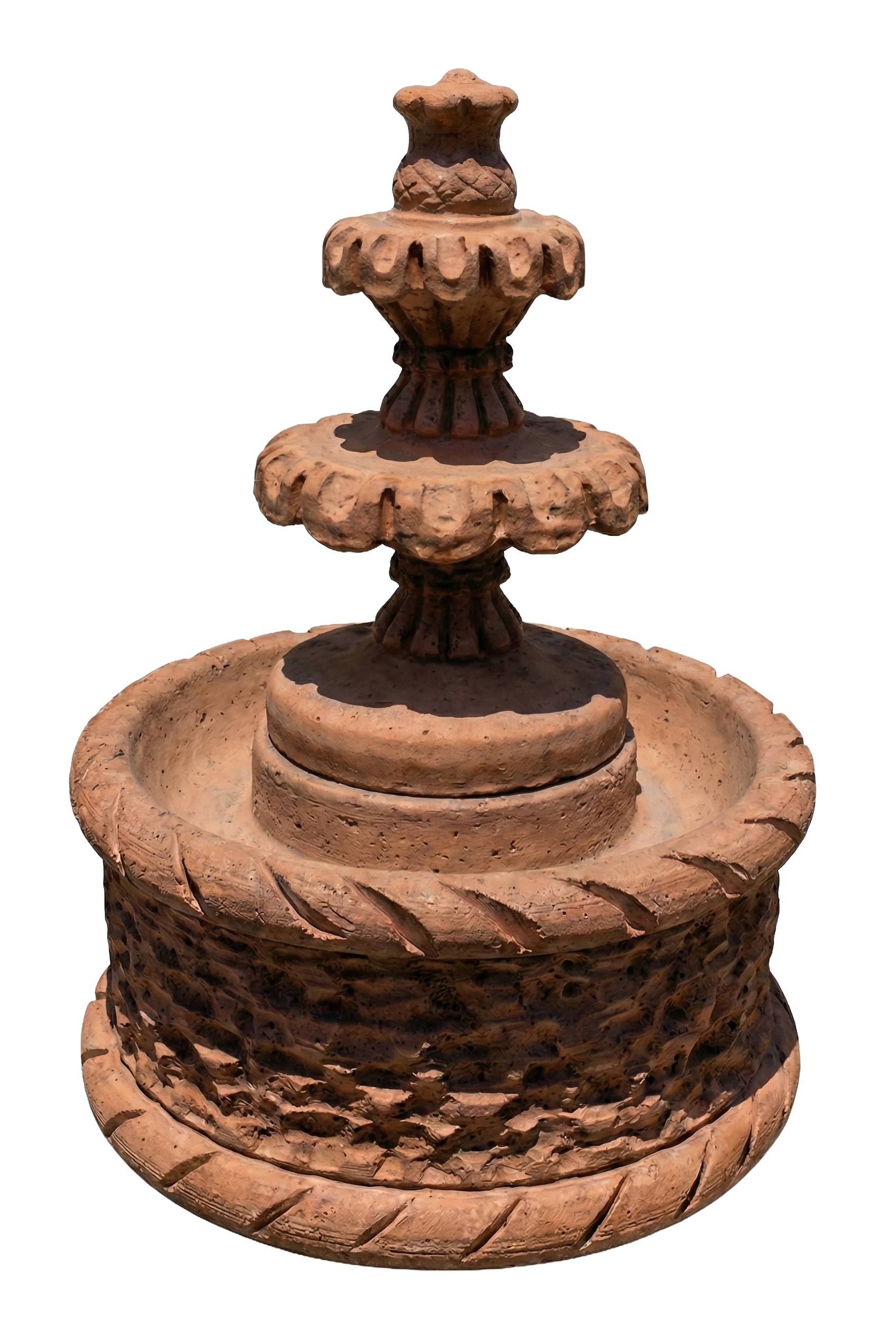 Mini Fuente de Escritorio Rústica Escalonada